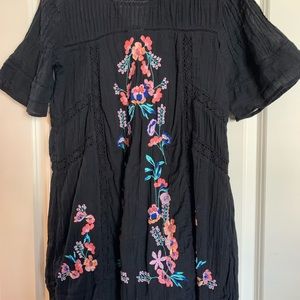 Free people embroidered mini dress